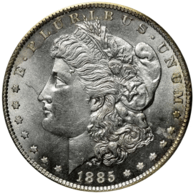 Counterfeit Coin - 1885-CC Morgan Dollar